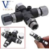 👉 Airbrush mannen VEDA 3 Way Airhose Splitter Manifold with 1/8