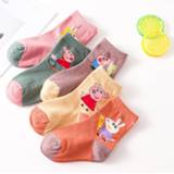 👉 Sock baby's 5 Paires=10Pcs Peppa Pig Socks Children's Cotton Thick 2-5Year Old Kid's Cartoon Pattern For Autumn And Winter