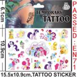 👉 Tattoo Random 3pcs littlest horse Temporary Body Art Flash ponies Sticker Waterproof painless Unicorn