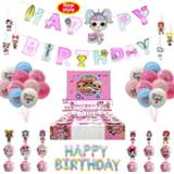 Ballon meisjes New Style Lol Surprise Party Supplies Omg Theme Birthday Decoration Kid Girl Balloon Tableware