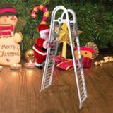 Ladder 1 Pc Santa Claus Climbing Electric Doll Christmas Tree Hanging Ornament Outdoor Indoor Door Wall Decoration