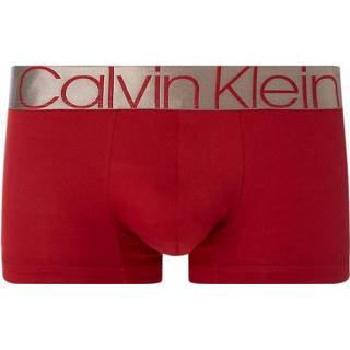 👉 Boxershort katoen s male rood Calvin Klein low rise trunk XUO