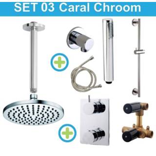 👉 Regendouche set chroom kranen Wiesbaden inbouw 03 Caral 8719304171829