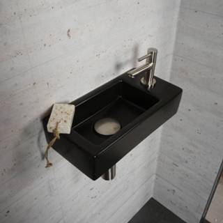 👉 Fonteinset zwart RVS Wiesbaden Mat Color - Met Amador Kraan 8719304725541