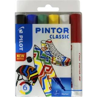 👉 Verfstift Pilot Pintor Classic 1.0MM Ass Etui À 6 Stuks Assorti 3131910517405