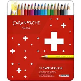 👉 Kleurpotlood Kleurpotloden Caran D'Ache Swisscolor 18Stuks Ass 7630002342575