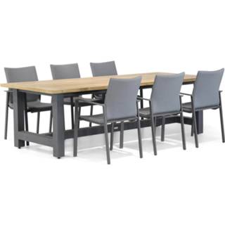 👉 Tuinset antracite dining sets grijs-antraciet Lifestyle Rome/San Francisco 260 cm 7-delig 7423603035096