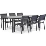 👉 Tuinset aluminium transparant Lifestyle Amarilla/Varano 210 cm dining 7-delig 7423603373341