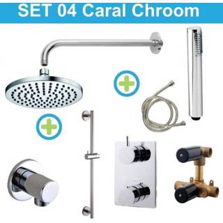 👉 Regendouche set chroom kranen Wiesbaden inbouw 04 Caral 8719304171836