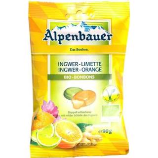 Bonbon limoen eten Alpenbauer Gember-Sinaasappel-limoen Bonbons 4054451250046