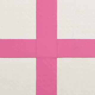 👉 Gymnastiekmat roze PVC VidaXL met pomp opblaasbaar 60x100x20 cm 8720286085165