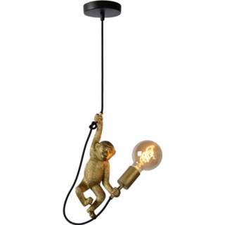 👉 Lucide hanglamp Extravaganza Chimp zwart goud E27