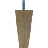 👉 Meubelpoot houten hout houtskleur trapezium 13 cm (M8) 9500025995707