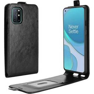 Flip hoesje zwart OnePlus 8T Verticale met Creditcardvak - 5712580032047