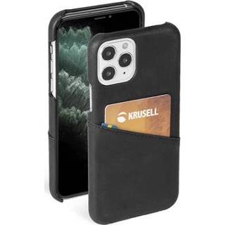 👉 Leren hoesje zwart Krusell CardCover iPhone 12 Pro Max - 7394090621775