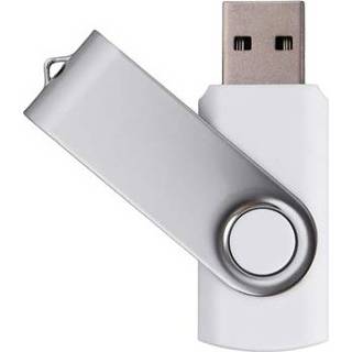 👉 Wit Draagbaar Ontwerp USB 2.0 Type-A 480Mbps USB-stick - 32GB 5712579998248