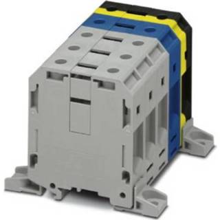 👉 Phoenix Contact UKH 70-3L/N/FE-F 3076604 Hoogstroomklemmen Aantal polen: 5 25 mm² 70 mm² Grijs, Blauw, Zwart, Geel 2 stuk(s)