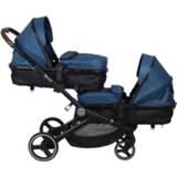 👉 Blauw meisjes baby's BabyGO Zusterauto Twiner Blue 4260332054904