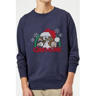 👉 Gremlins Another Reason To Hate Christmas Sweatshirt - Navy - XXL - Navy blauw
