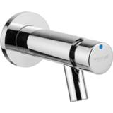 👉 Toiletkraan chroom hand verchroomd Plieger Napoli zelfsluitend wandmodel, 8711238393766