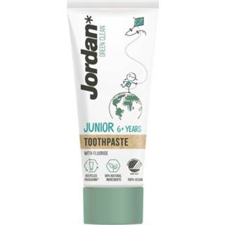 👉 Tandpasta donkergroen Jordan Junior - Green Clean Biologische 6+ jaar 3 x 75ml Voordeelverpakking 7436926531510 7310610021283