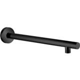 👉 Hoofddouche zwart wandmontage Plieger Napoli doucharm v. rond 35cm mat 8711238398372