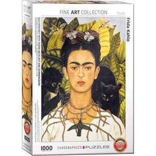👉 Puzzel Self-Portrait with Thorn Neclace and Hummingbird (1000 stukjes) 628136608022