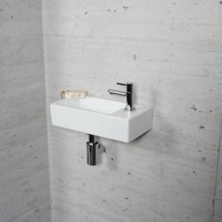 👉 Fonteinset wit chroom Mat Wiesbaden Color (kraangat rechts) 8719304725442