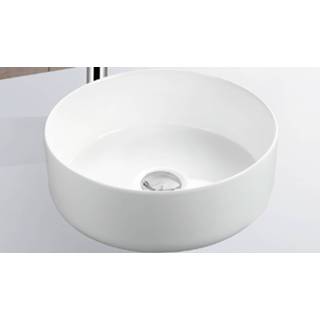 Waskom wit keramiek rond Boss & Wessing Opbouw 36x36x12 cm 8711674900542