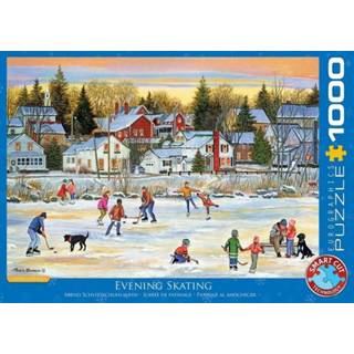 👉 Puzzel Evening Skating - Patricia Bourque (1000 stukjes) 628136654395