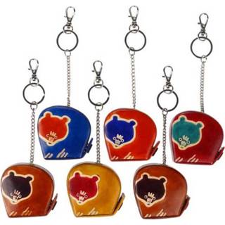 👉 Sleutelhanger leer Leren Beer (Assorti) 8717506136127