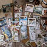 👉 Retrosticker 60Pcs/bag Vintage Stamps Labels Paper Sticker Package DIY Diary Decoration Retro Stickers for Album Scrapbooking Journal Planner