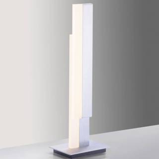 👉 Tafellamp zilver aluminium IOS app a+ Amazon Alexa Paul Neuhaus Q-TOWER LED
