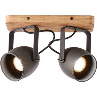 👉 Plafond lamp metaal zwart dustrial Home24 Plafondlamp Crowton, 4004353378799