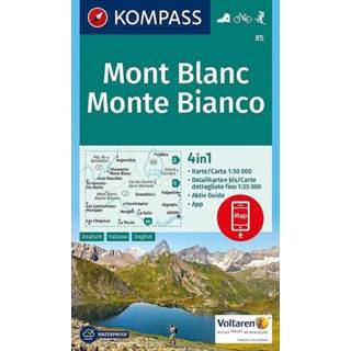 👉 Wandelkaart One Size unisex Kompass 85 Mont Blanc 9783990442937