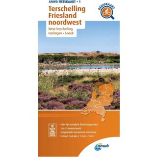 👉 Fietskaart nederlands Terschelling, Friesland noordwest 1:66.666 9789018047023