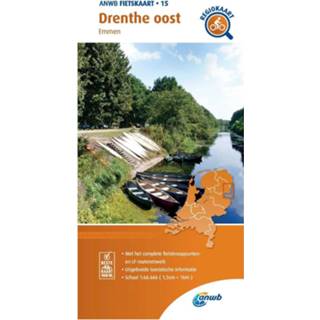 👉 Fietskaart nederlands Drenthe oost 1:66.666 9789018047160