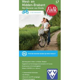 👉 Fietskaart One Size unisex Brabant west & midden - 17 Falk VVV 9789028725003