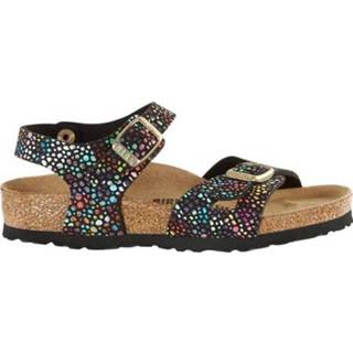 👉 Vrouwen zwart meisjes Birkenstock Rio oriental mosaic black narrow mf 4044477034799