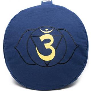 👉 Meditatiekussen digo boekweitkaf katoen Spiru Indigo - 6e Chakra Ajña 36 x 15 cm 7448129171172