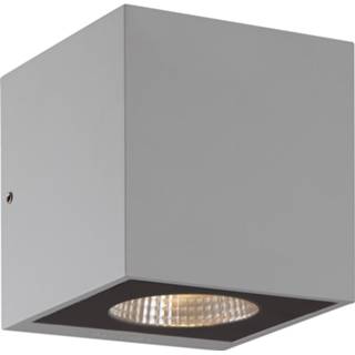 👉 Buiten wandlamp zilver drukgegoten aluminium warmwit a+ Arcchio Tassnim LED 2-lamps