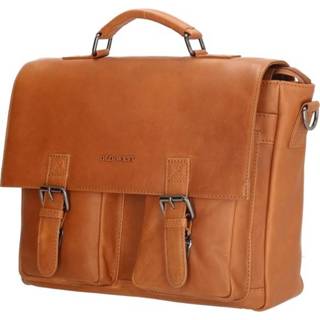 👉 School laptoptas bruin leer 1 vaks HOUSTON old 15,6 inch 8717924156806