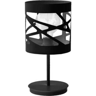 👉 Tafellamp zwart gepoedercoat staal a++ module Frez voorbeeldkap Ø17,5cm