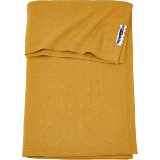 👉 Ledikantdeken beide honey Meyco Knit Basic Gold 100 x 150 cm 4054703753103