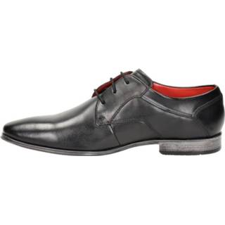 👉 Lage nette schoen glad leer men zwart Bugatti schoenen 8719796935367