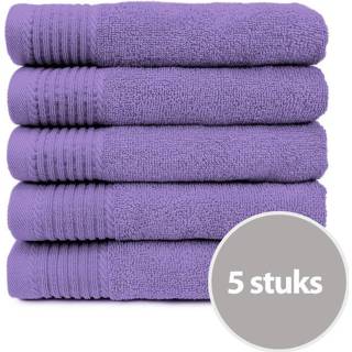 👉 Handdoek paars The One 450 gram 50x100 cm (5 stuks) 4761925417804