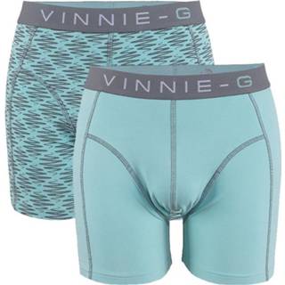 👉 Boxershort Vinnie-G boxershorts Mint Light - Print 2-Pack-S 8719324477550