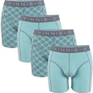 👉 Vinnie-G boxershorts Mint Light - Print 4-Pack-S