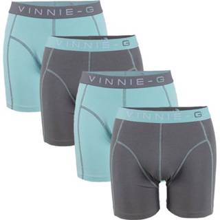 👉 Vinnie-G boxershorts Mint - Grey 4 - Pack -M