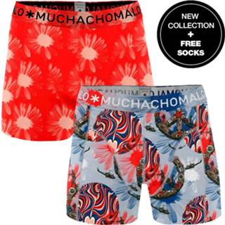 👉 Muchachomalo Boxershorts Flower Power 2-pack + gratis sokken